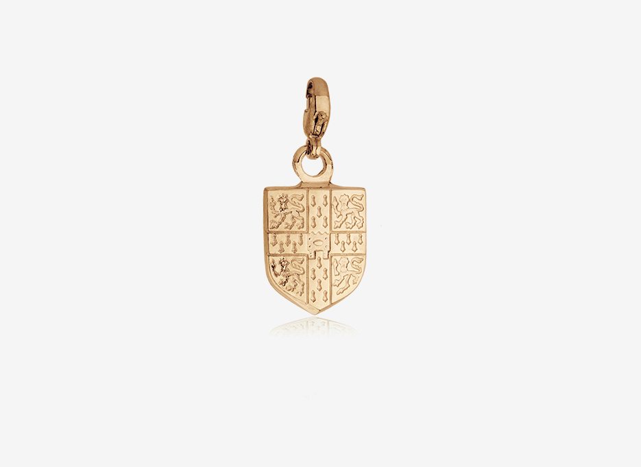Ava Charm | Shield in 18ct Yellow Gold Plated Sterling Silver