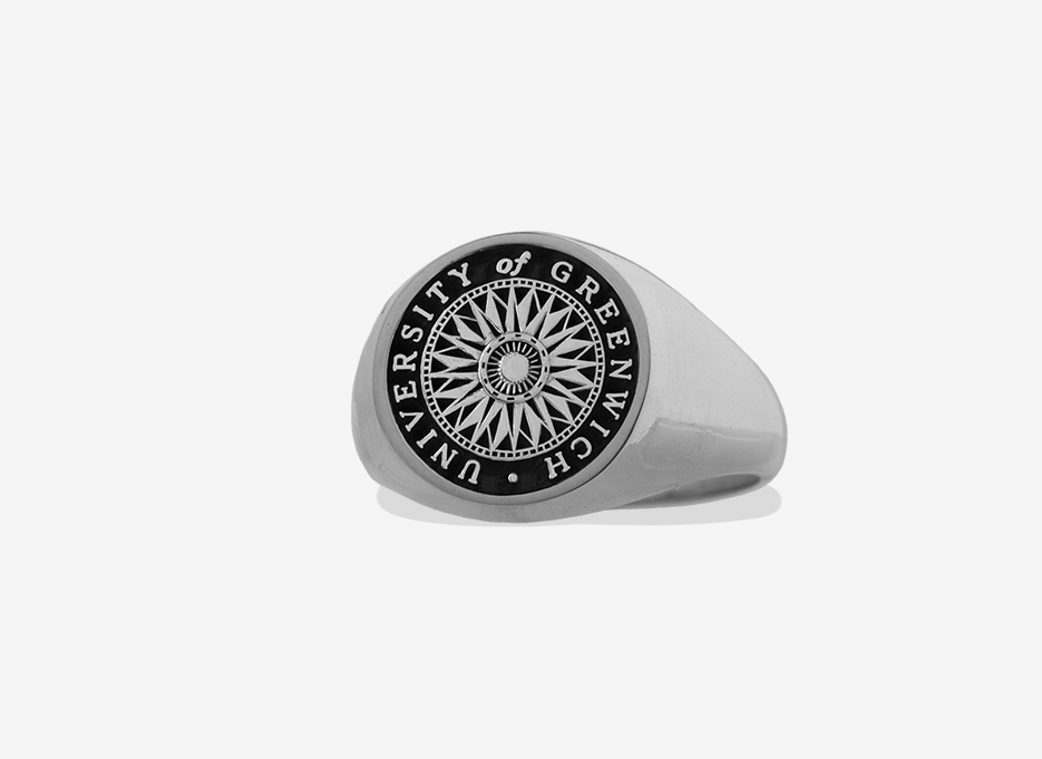 Oversized Signet in Sterling Silver, 18.5mm