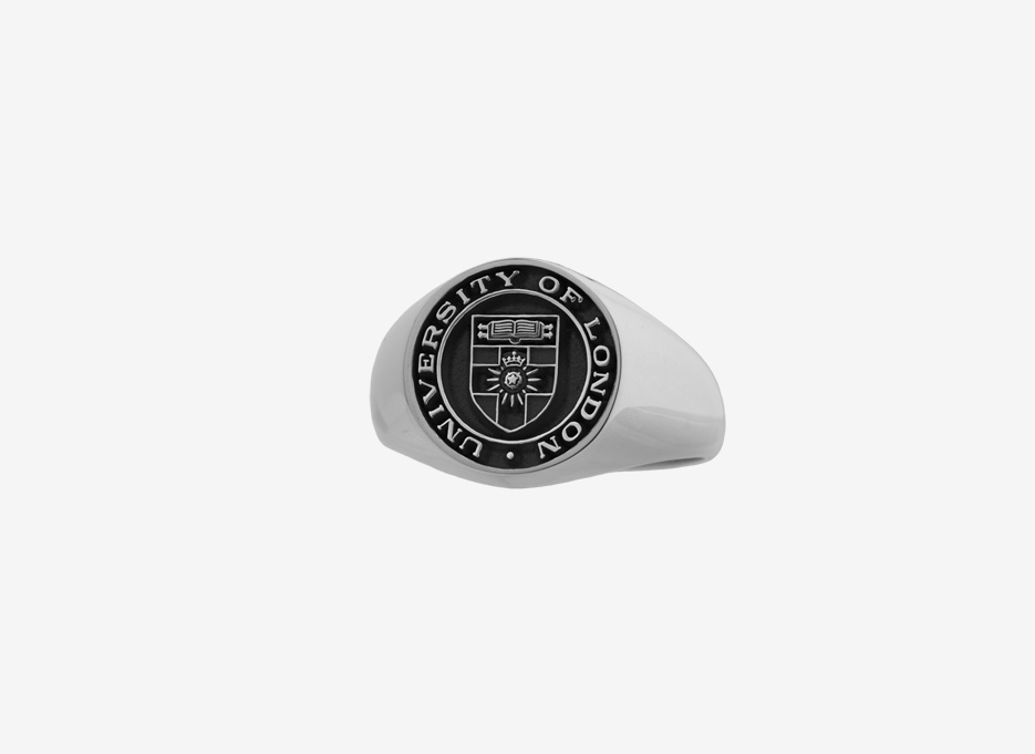 University of London Classic Signet in Sterling Silver, 13mm